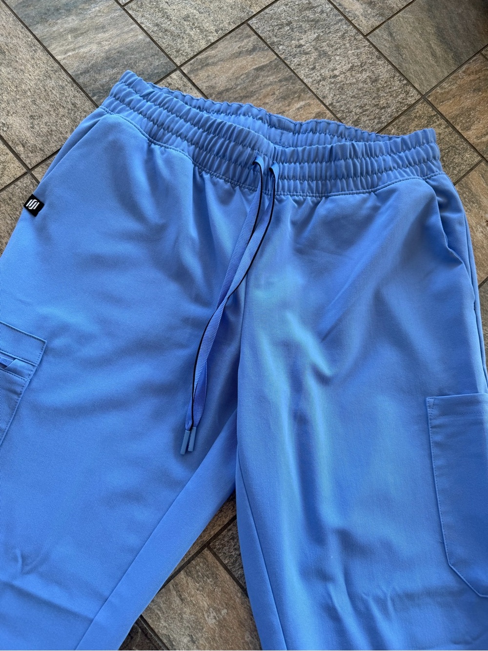 Jaanuu Slim Knit Scrub Top and Joggers Set - Picture 14 of 16